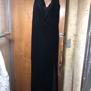 Elegant Black Velvet Dress